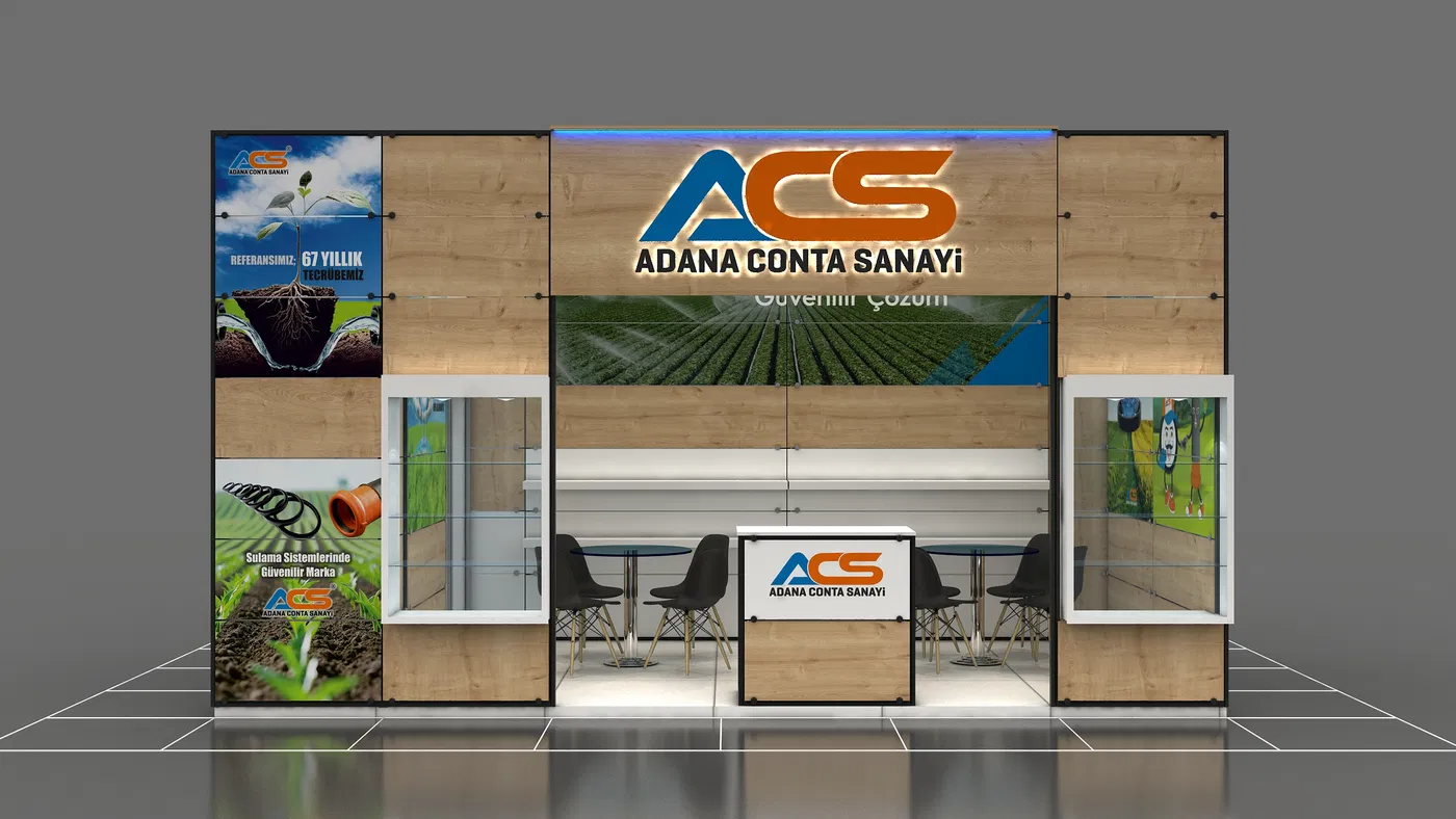ACS Kauçuk Plastik İnşaat Tarım San. ve Tic. Ltd. Şti. fuar standı uygulaması 1