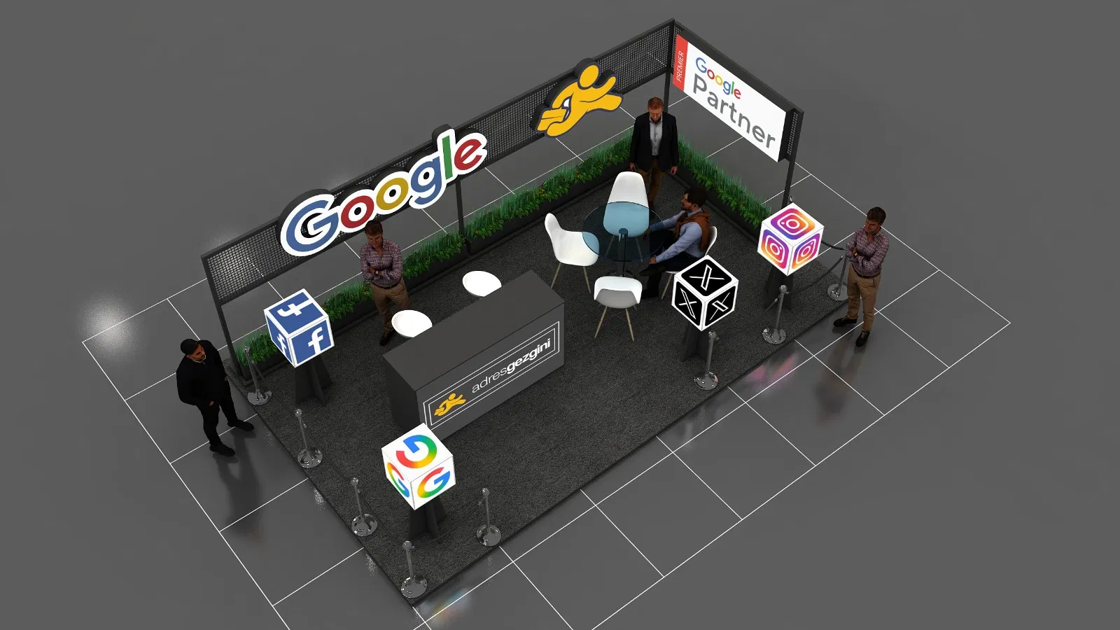 AdresGezgini Yazılım Design Bilişim Contact ve Reklam Hiz. San. ve Tic. A.Ş. exhibition stand