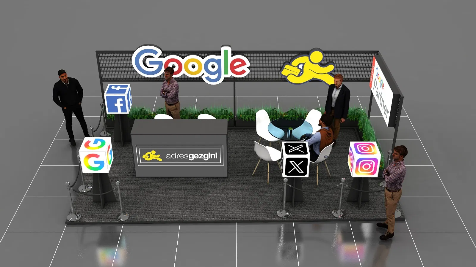 AdresGezgini Yazılım Design Bilişim Contact ve Reklam Hiz. San. ve Tic. A.Ş. exhibition stand installation 4