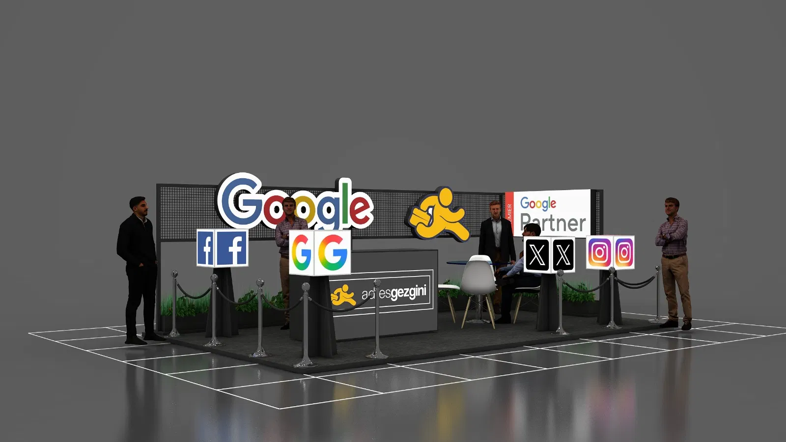 AdresGezgini Yazılım Design Bilişim Contact ve Reklam Hiz. San. ve Tic. A.Ş. exhibition stand installation 5