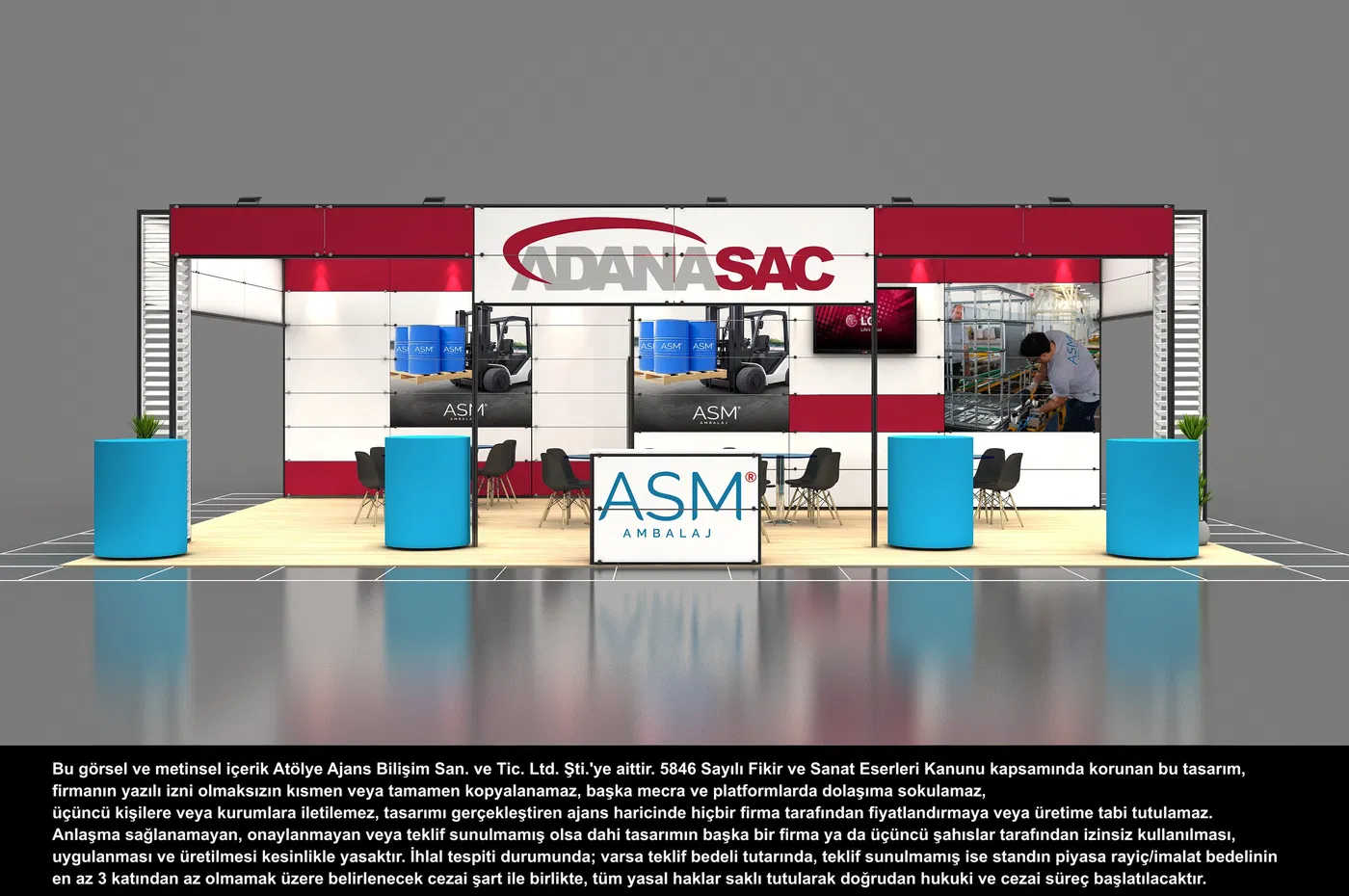 ASM – Adana Sac Metal fuar standı uygulaması 1