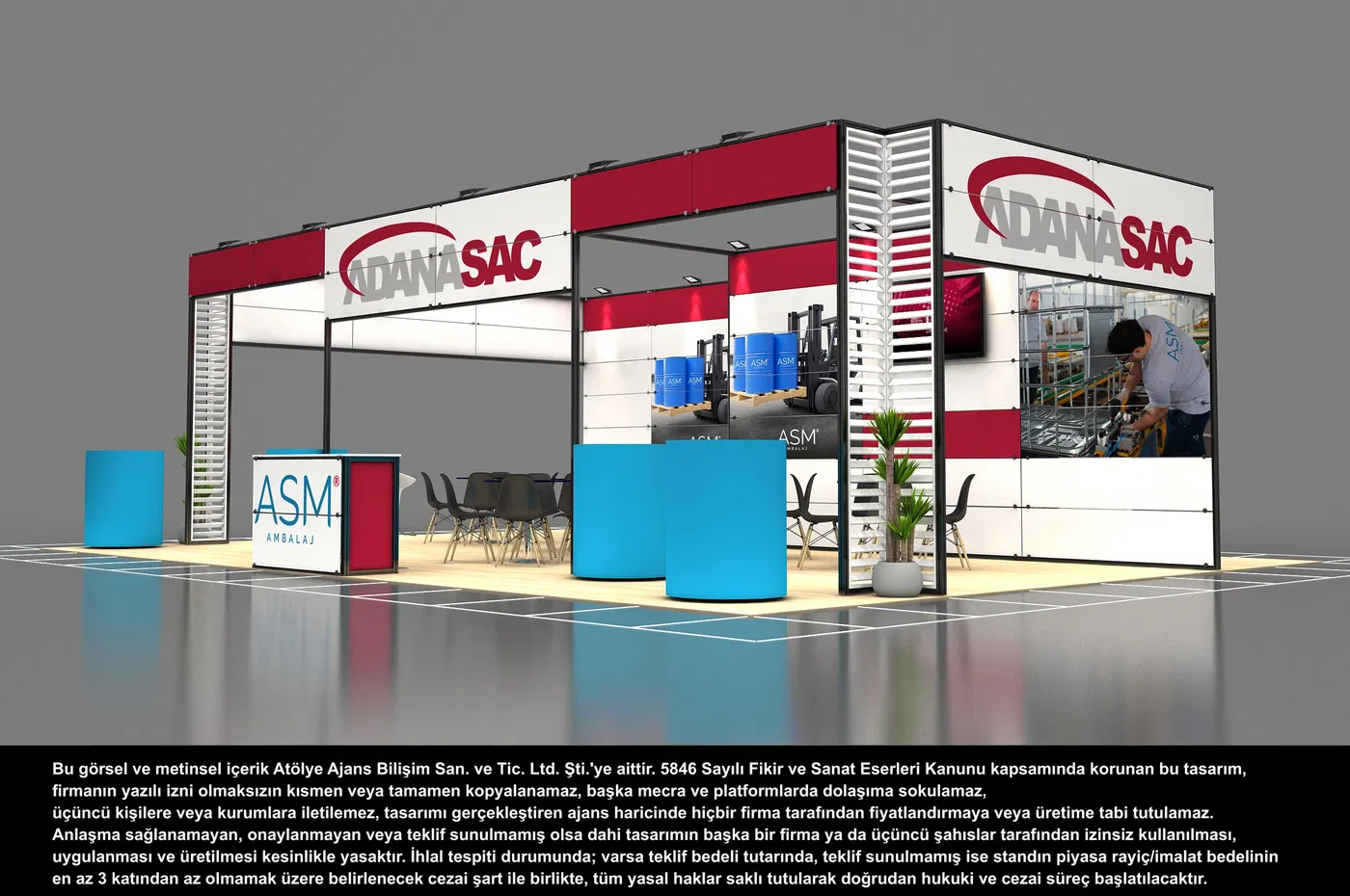 ASM – Adana Sac Metal fuar standı uygulaması 2