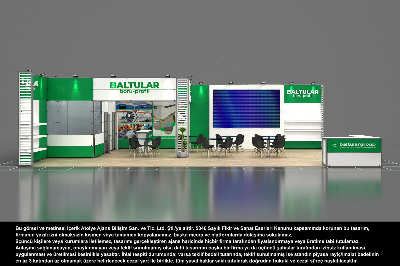 Baltular Plastics Food Mad. Nak. İth. İhr. San. Ve Tic. Ltd. Şti. exhibition stand