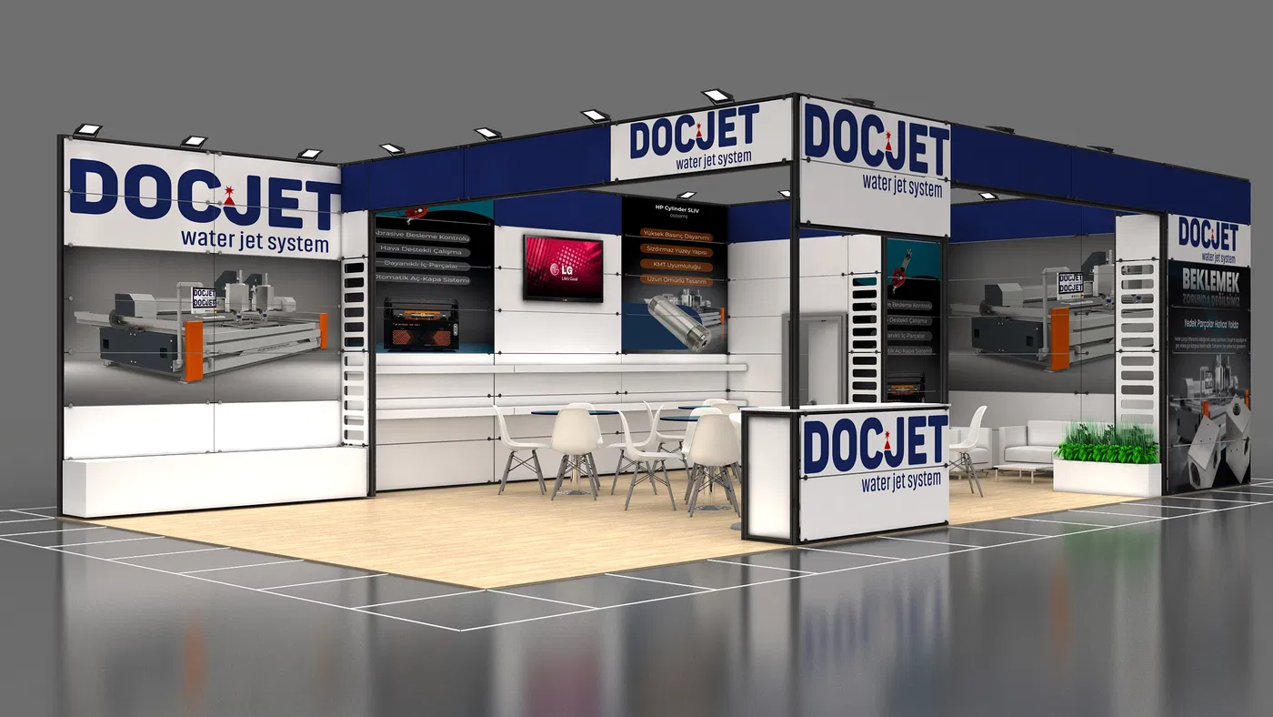 Docjet Robotik Otomasyon Su Jeti Sist. Mak. San. ve Tic. Ltd. Şti. fuar standı uygulaması 3