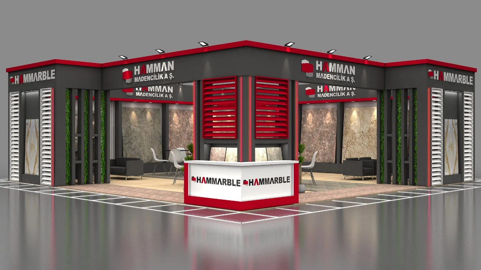 Hamman Madencilik A.Ş fuar standı uygulaması 2