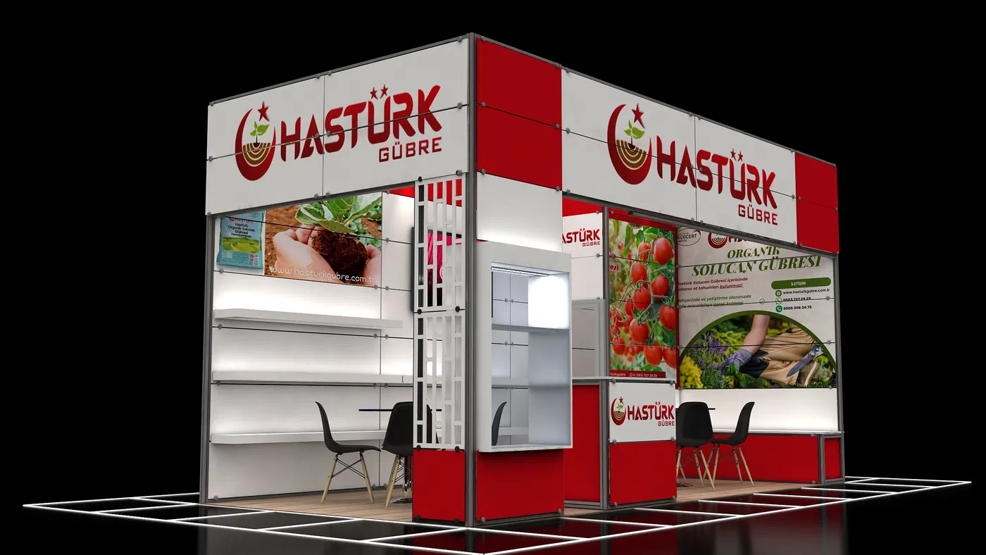 Hastürk Fertilizer Agriculture Industry and Trade Limited Company exhibition stand installation 2