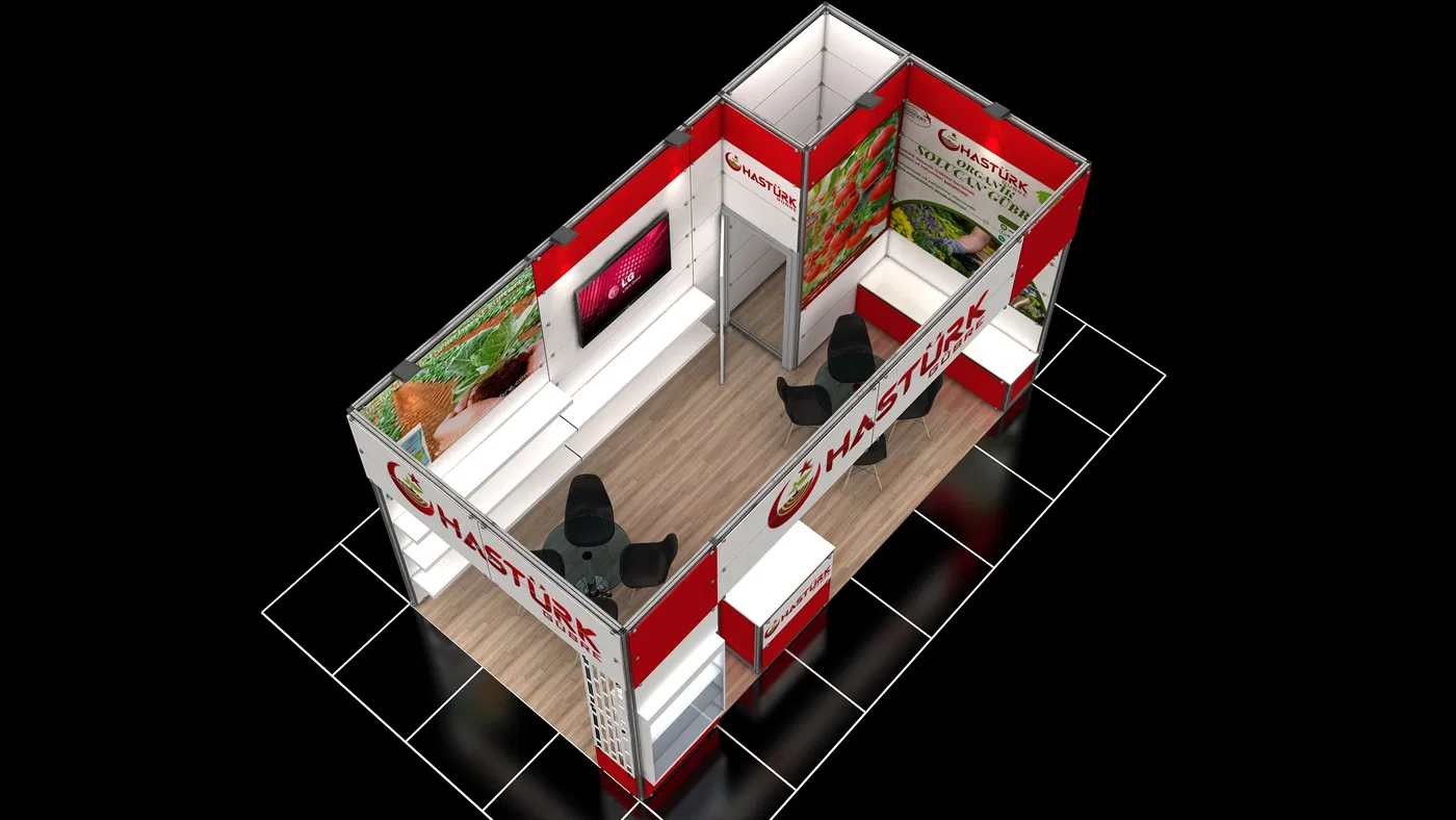 Hastürk Fertilizer Agriculture Industry and Trade Limited Company exhibition stand installation 3