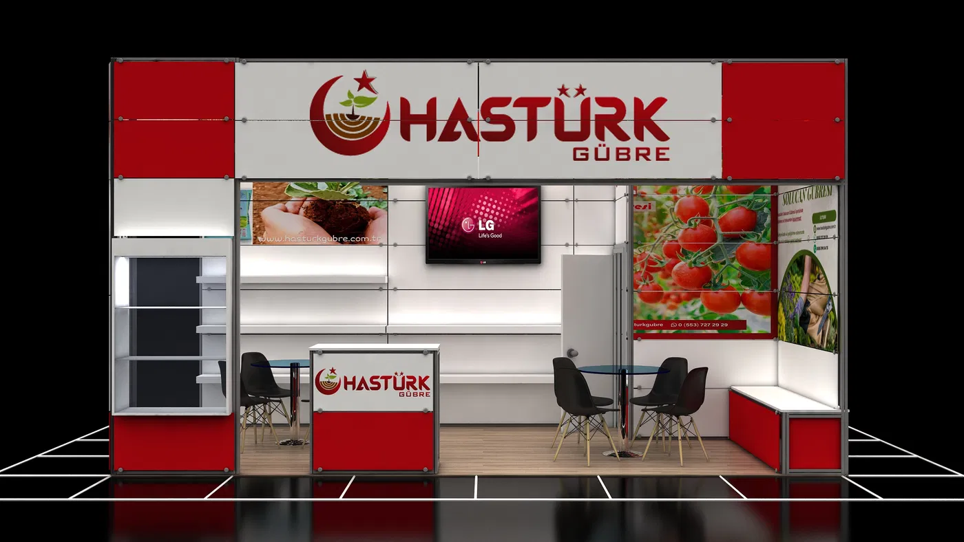 Hastürk Fertilizer Agriculture Industry and Trade Limited Company exhibition stand installation 4